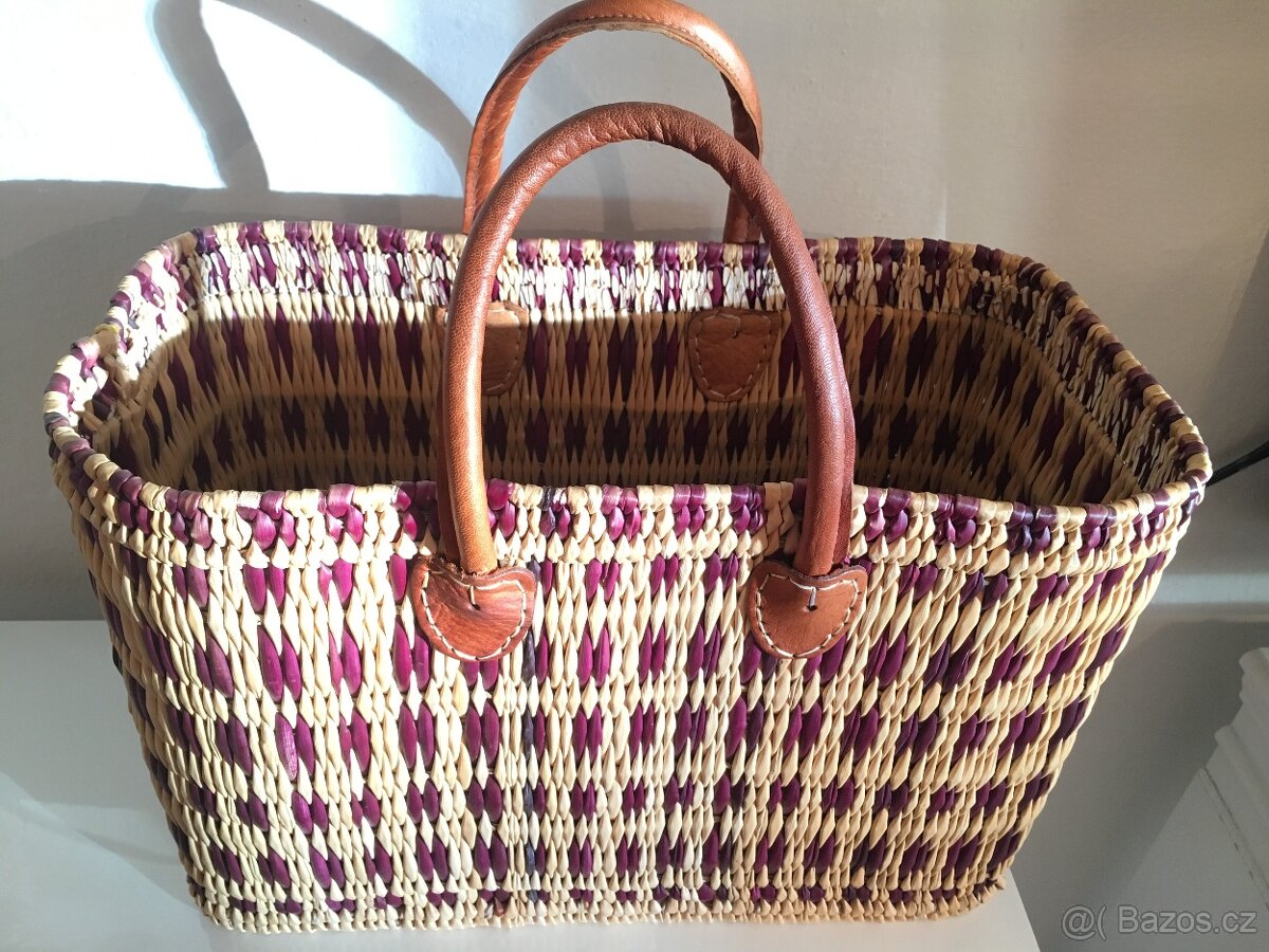Taška / Proutěný koš - Ruční výroba - NOVÝ - 3