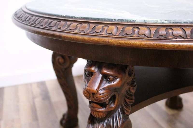 Starožitný neorenesanční konferenční stůl - 3