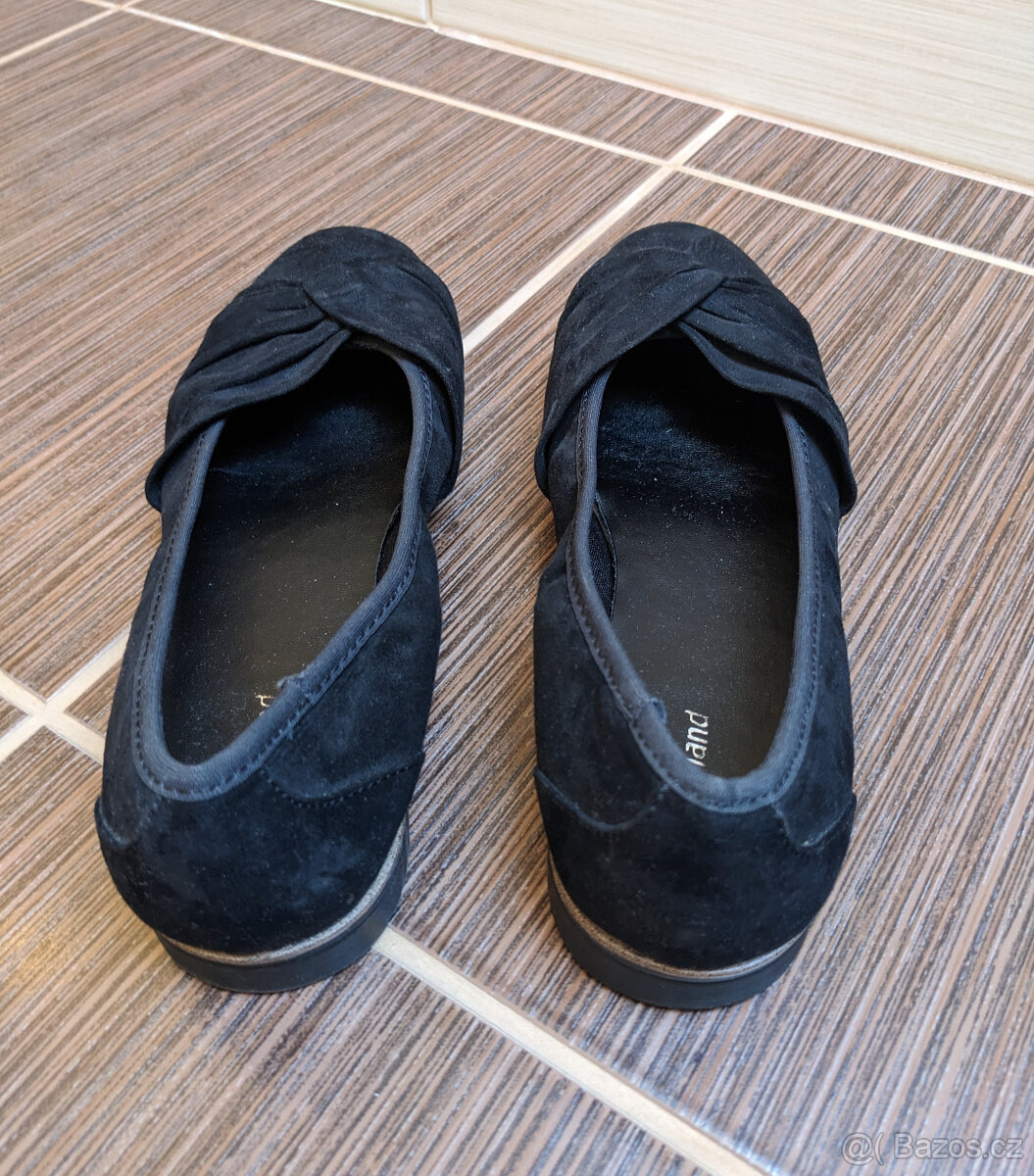 Baleríny/ balerínky černé - vel. 36 - Deichmann - 3