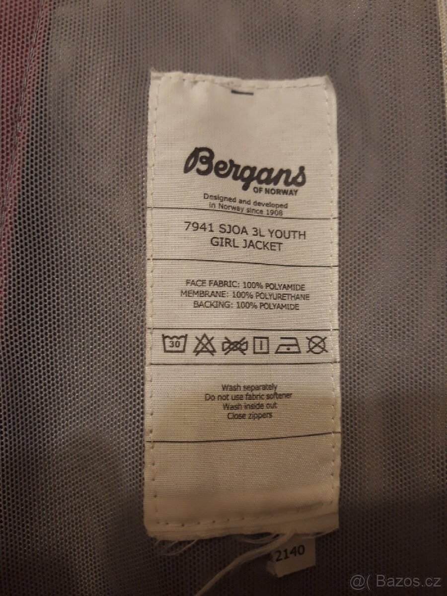 Dívčí bunda Bergans vel.152 - 3