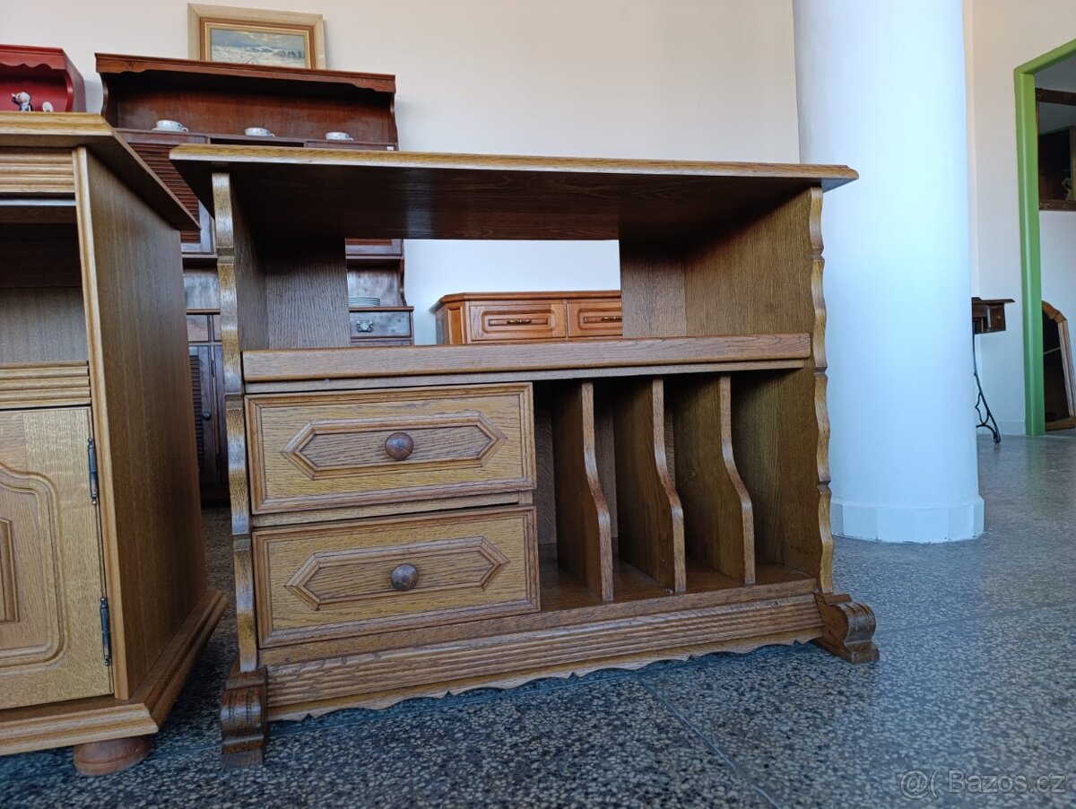 Rustikální komoda, gramodesky, Nábytek s příběhem - 3