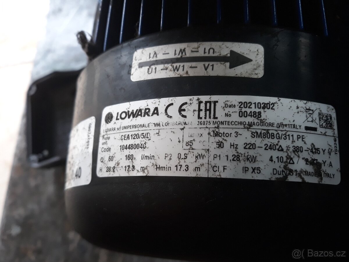 LOWARA CEA 120 čerpadlo na vodu - 3