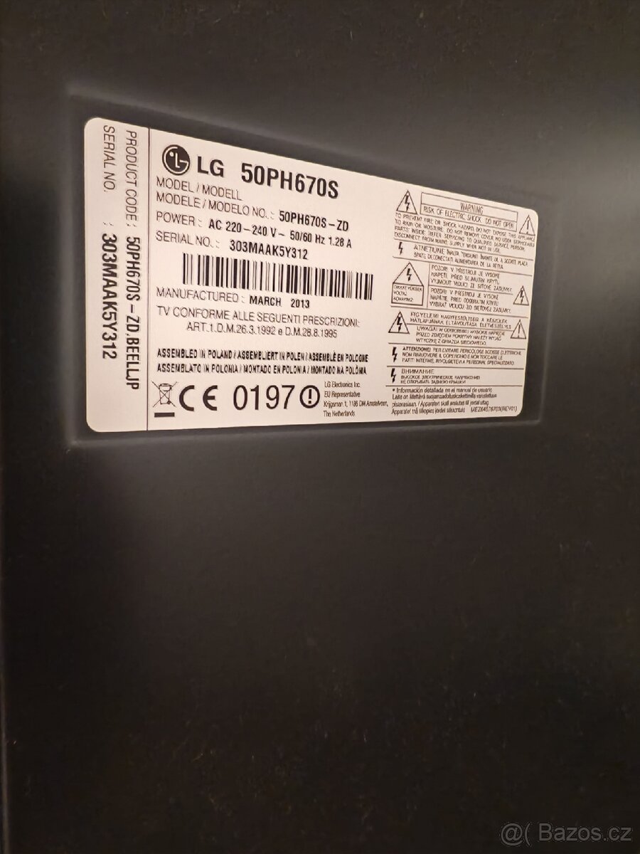 50 palců PH670S LG PENTOUCH PLAZMOVÁ TV, FULL HD - 3
