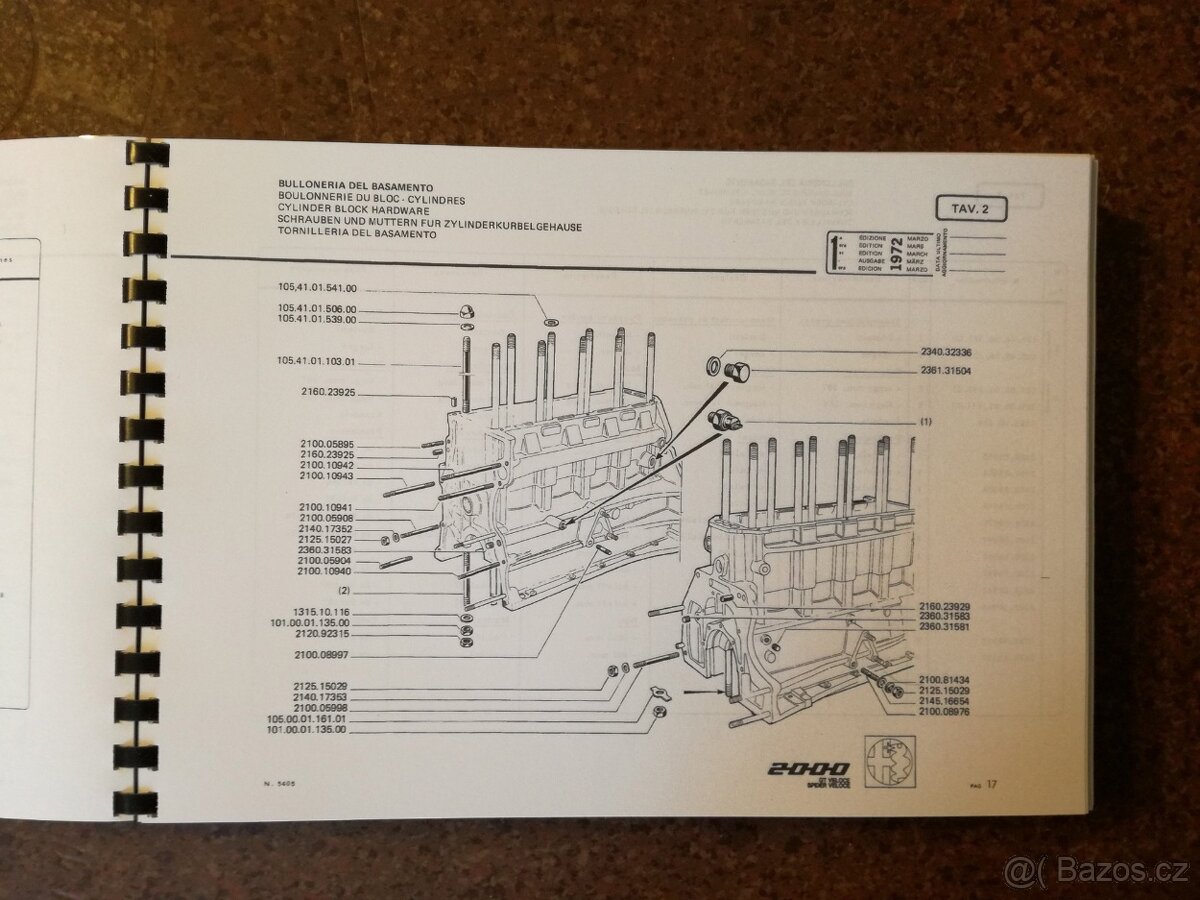 Katalog dílů Alfa Romeo 2000 Spider – GT Veloce - 3