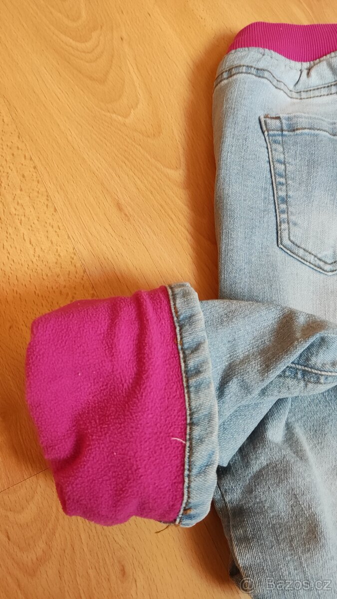 Dívčí zateplené džíny Bonprix 146 - 3