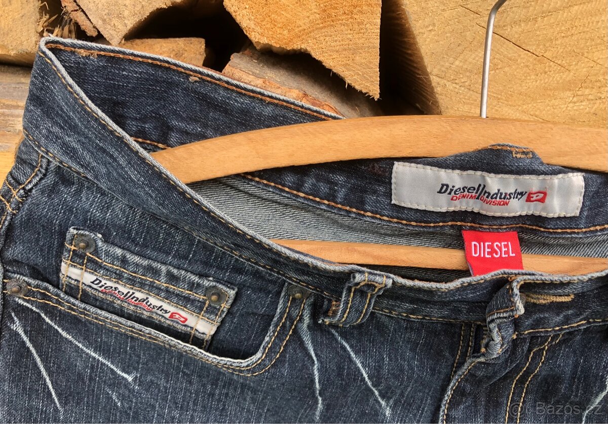 Značkové Džíny Diesel, pánské, denim - 3