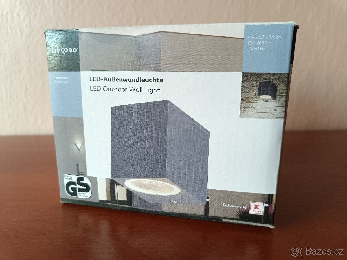 Venkovní nástěnné LED světlo antracit - 3