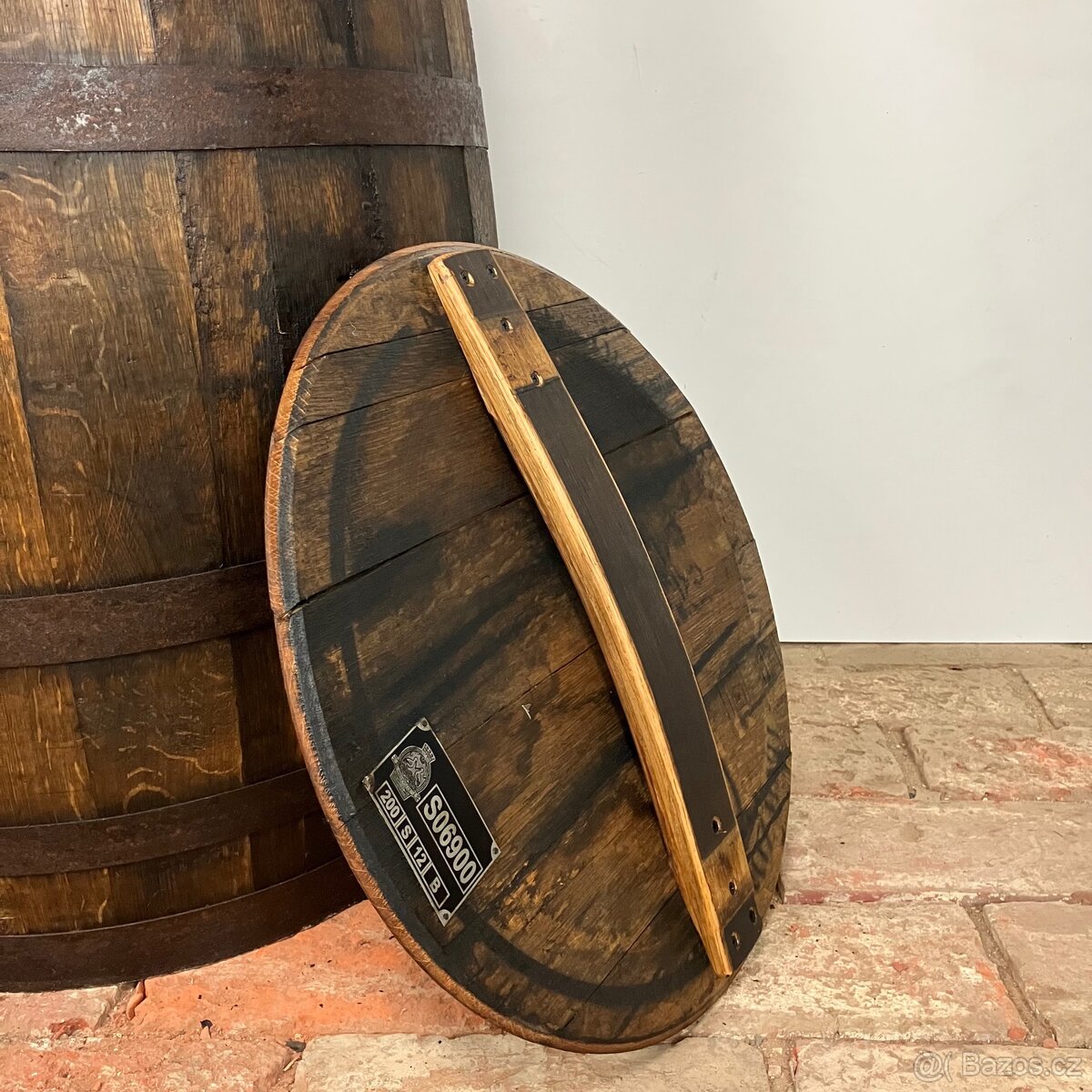 Dřevěný sud na vodu - natřený - 3