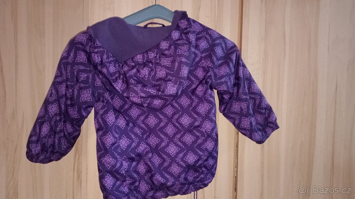 Dívčí fialová podzimní bunda vel. 86 - 3