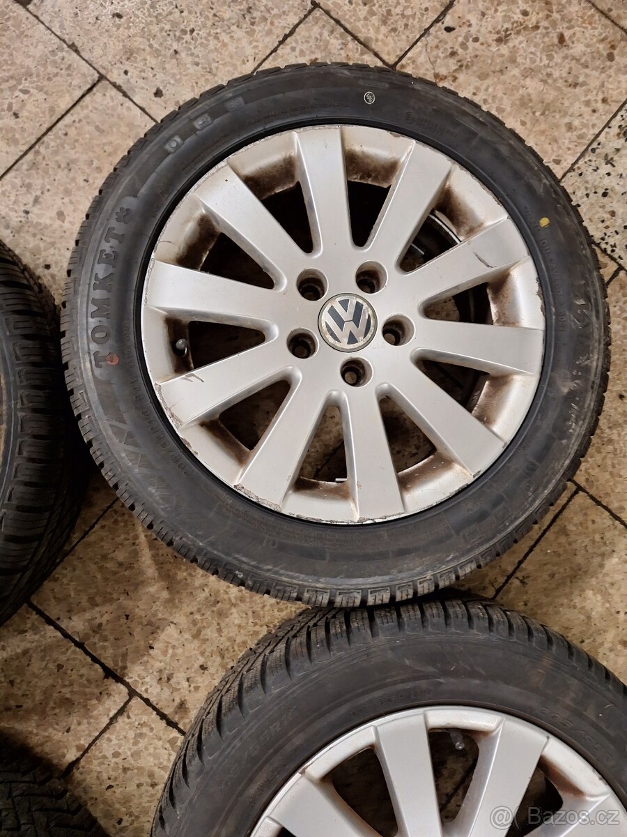 Volkswagen alu 5x112 R16 se zimními pneu - 3