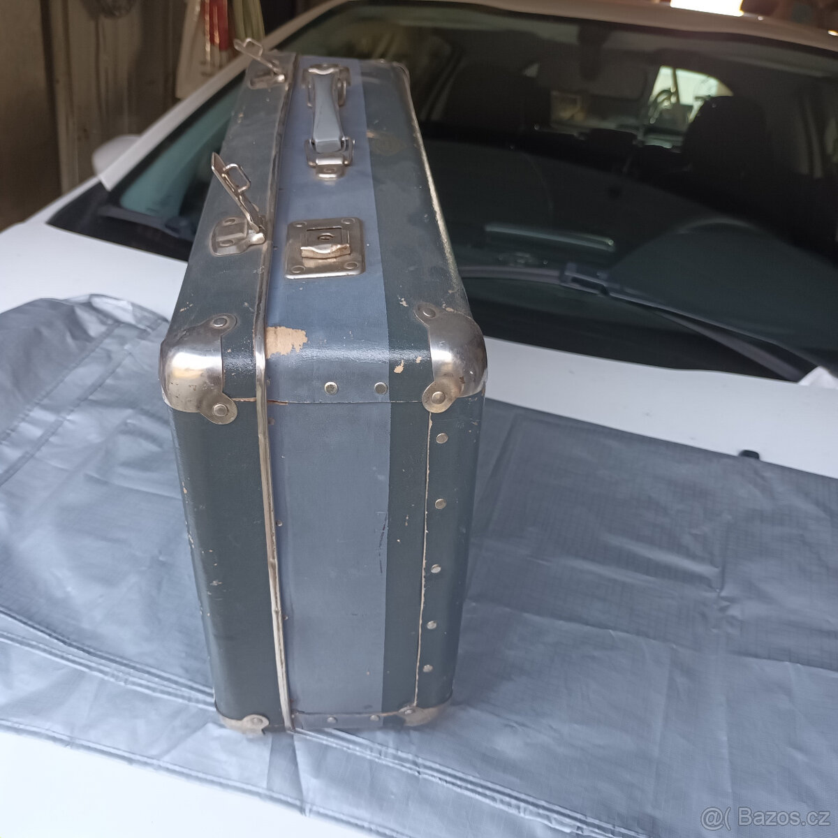 retro kufr +kufr od vrtačky + přepravky - 3