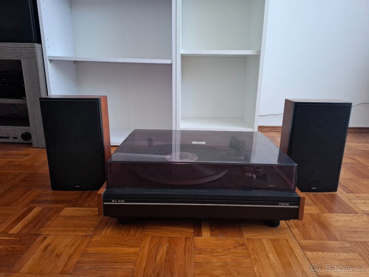 Gramofon Tesla NC 430 + zesilovač Tesla AZS 222 + reprodukto - 3
