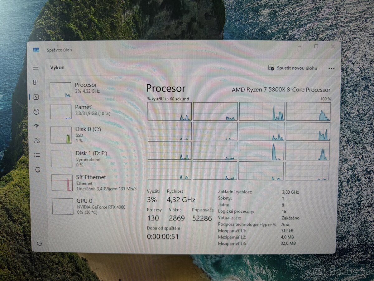 Herní PC | Ryzen 7 5800x, RTX 4060, 32GB, 1TB SSD - 3
