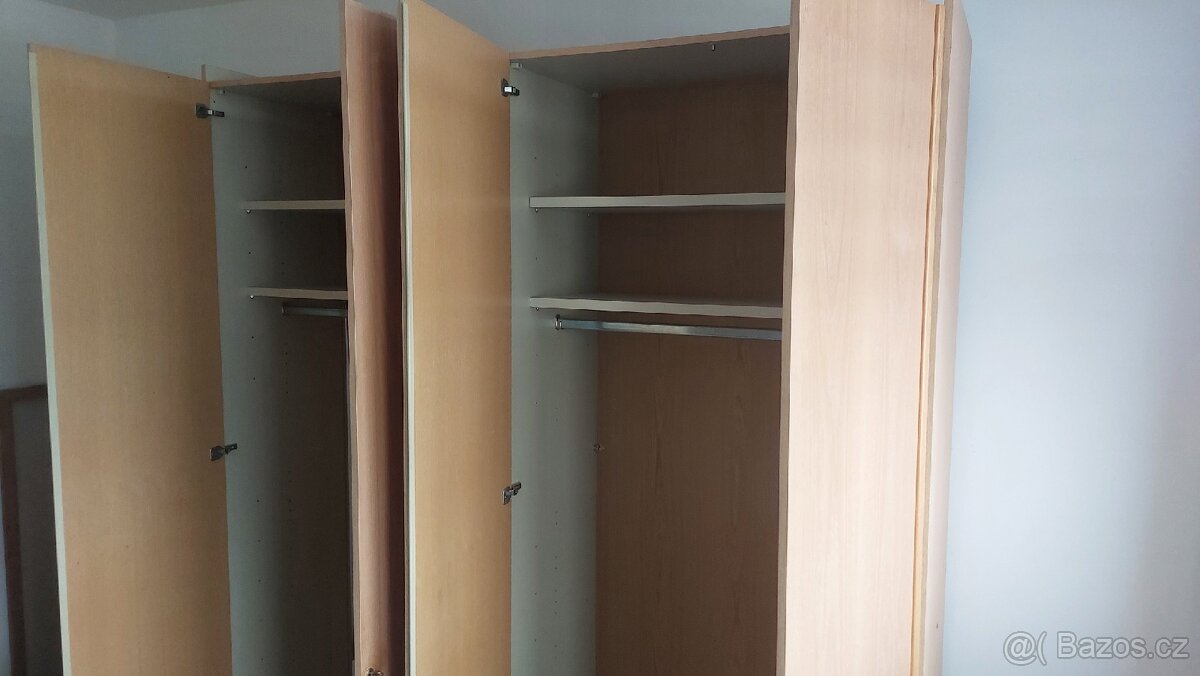 Skříň šatní - světlý dub - 3