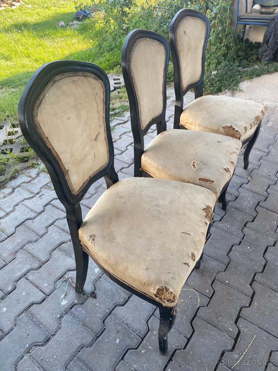 Starožitné židle k renovaci - 3