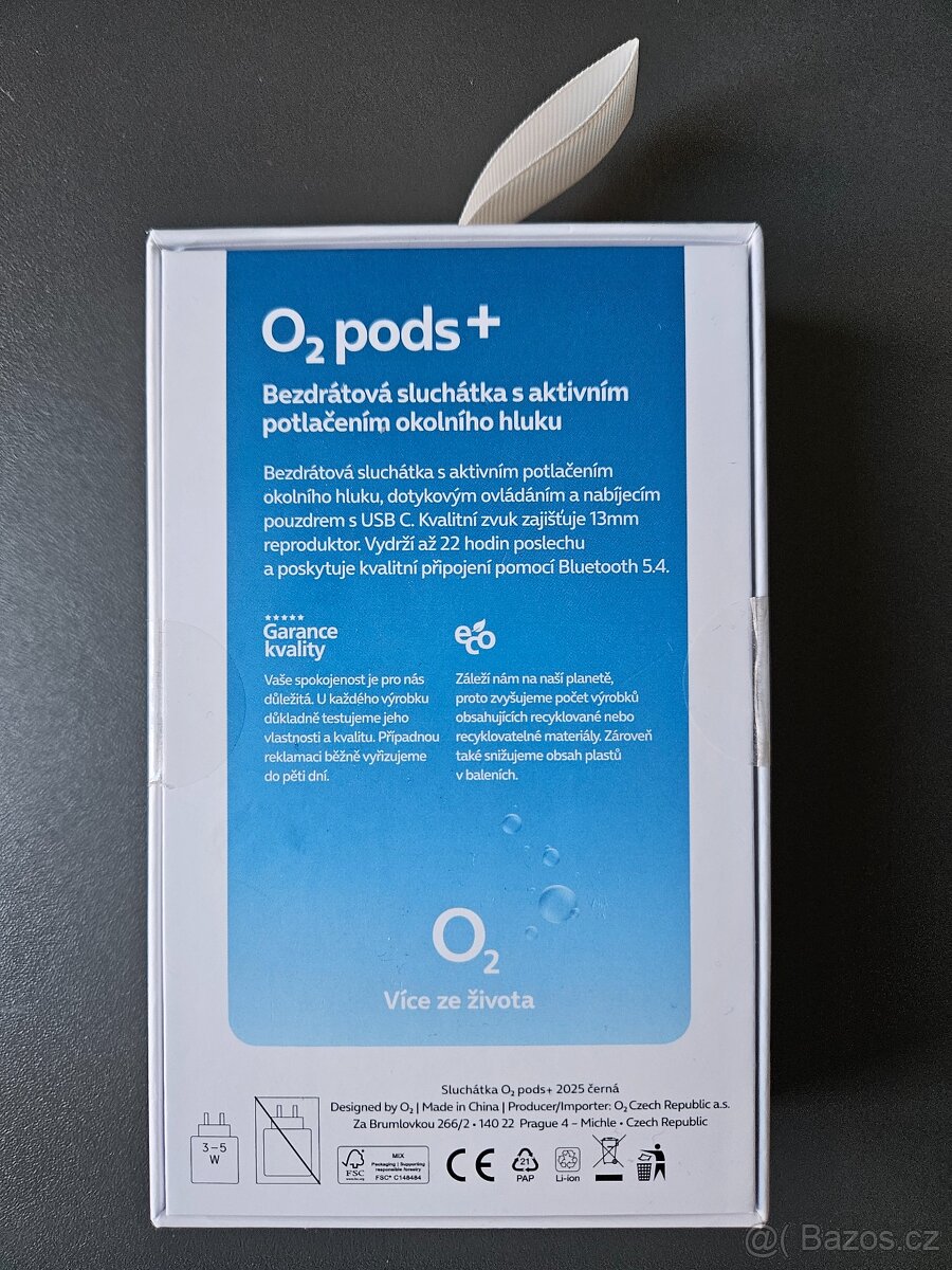 Bezdrátová sluchátka O2 Pods+ - 3