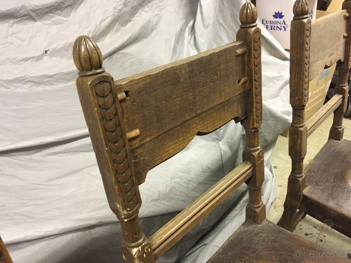 starožitné židle 3 ks. - 3