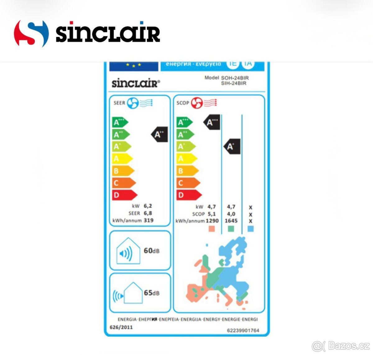 Splitová klimatizace SINCLAIR RAY 7 kW – NOVÁ - 3