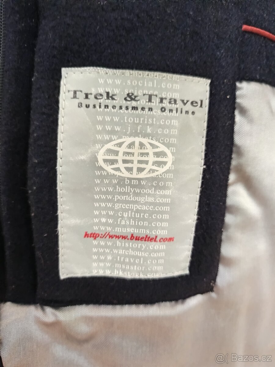 Pánská vlněná parka tmavomodrá - 3