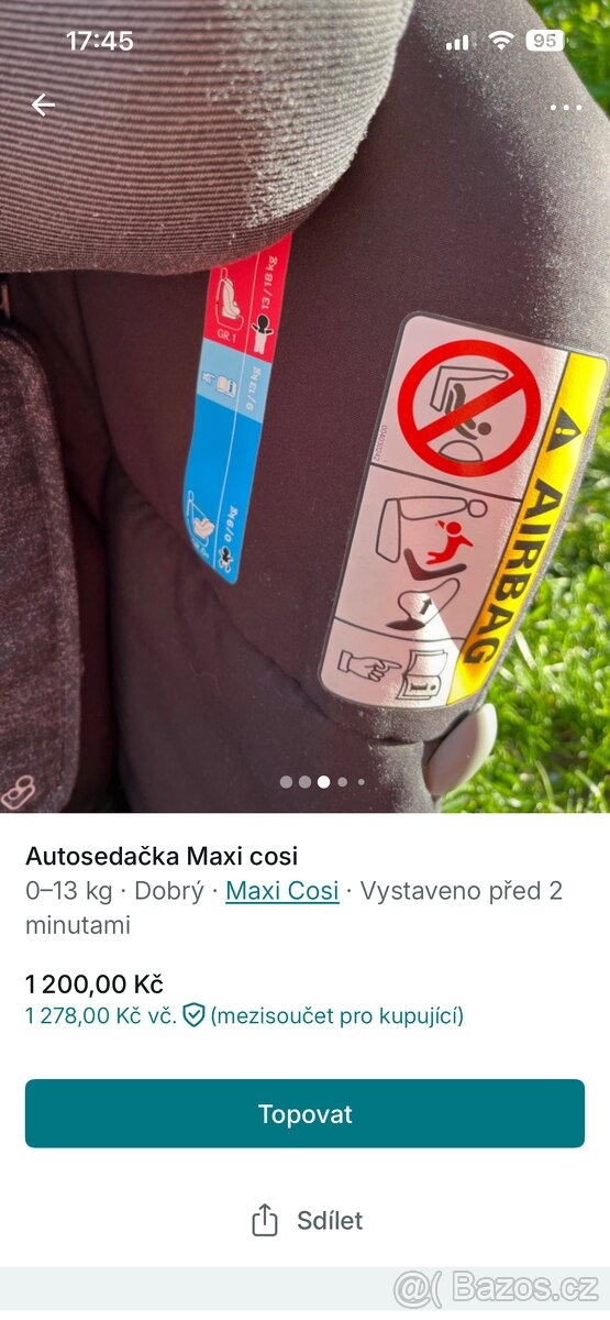 Autosedačka Maxi Cosi - 3