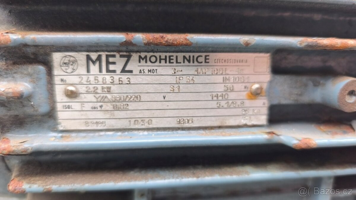 Elektromotor MEZ Mohelnice 2,2kw - 3