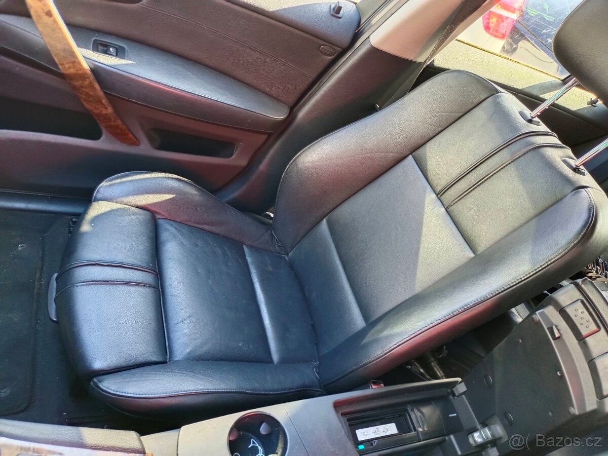 Kompletní ///M interiér BMW E83 X3, čená kůže, dekor, VÝHŘEV - 3