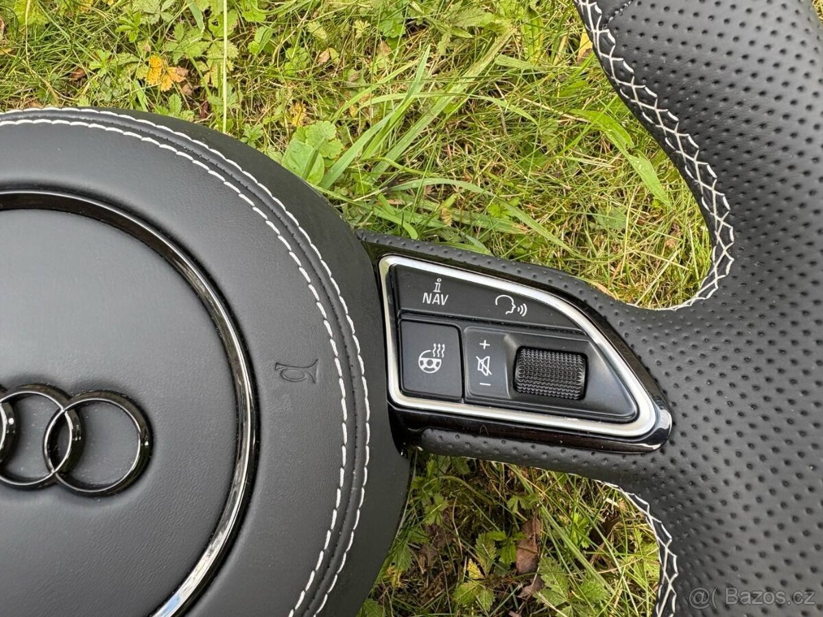 VYHRIVANY AUDI VOLANT ZREZANY - PERFOROVANA KUZE - 3