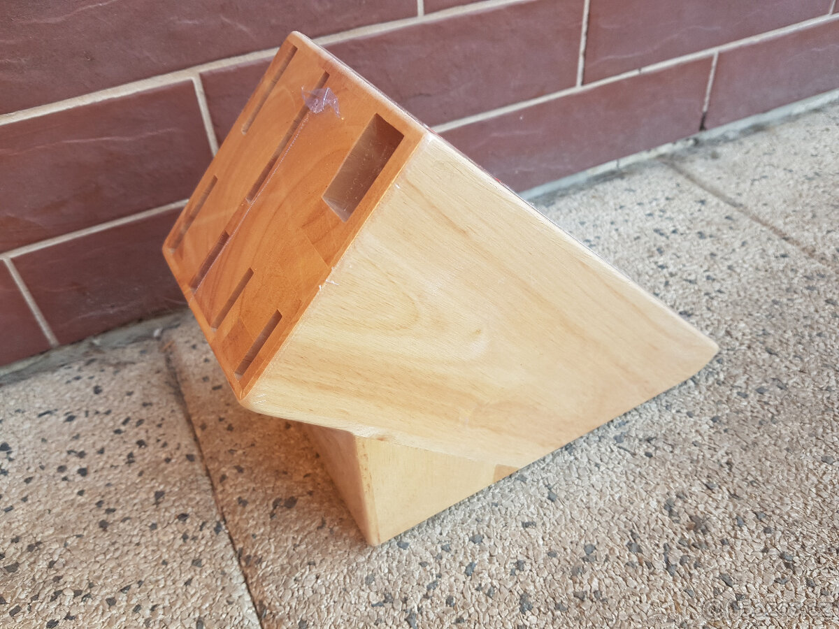 Tescoma Blok Woody pro 6 nožů, nůžky/ocílku. Nový - 3