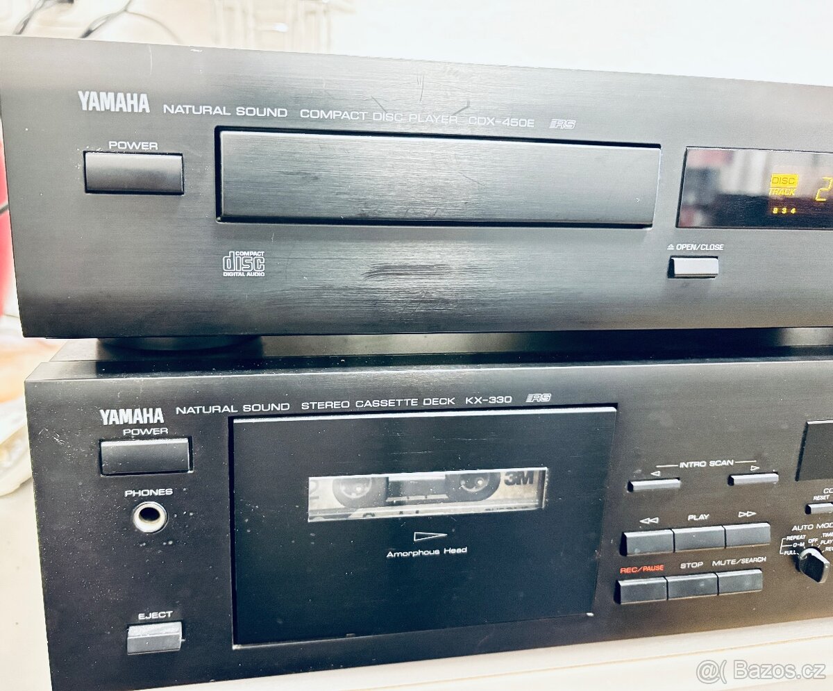 Yamaha cd player a tape deck - 3