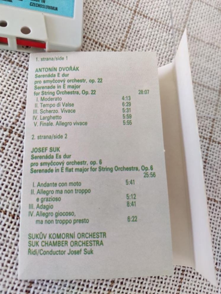 čs. retro MC kazeta Sukův komorní orchestr - 3
