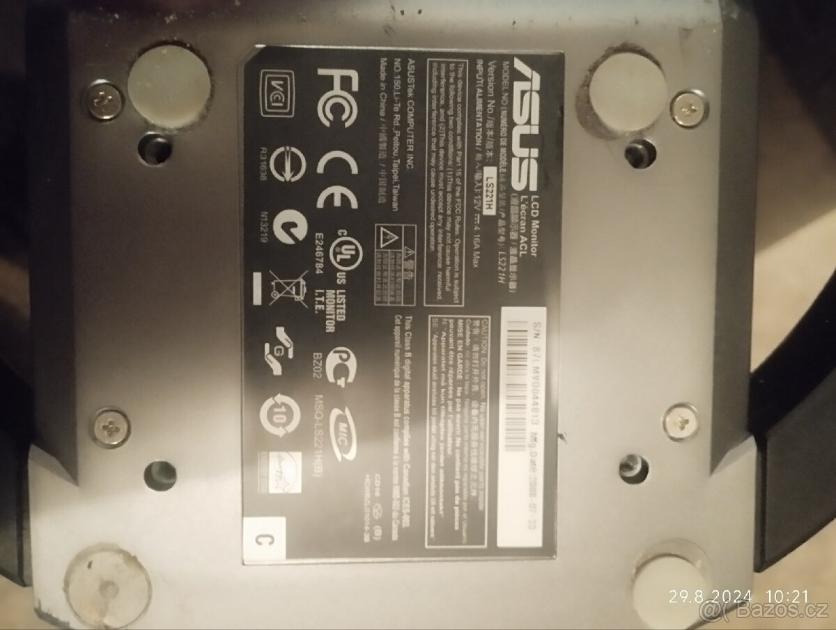 22" LCD ASUS LS221H -2ms,4000:1,HDMI,kůže,9H sklo
- 3