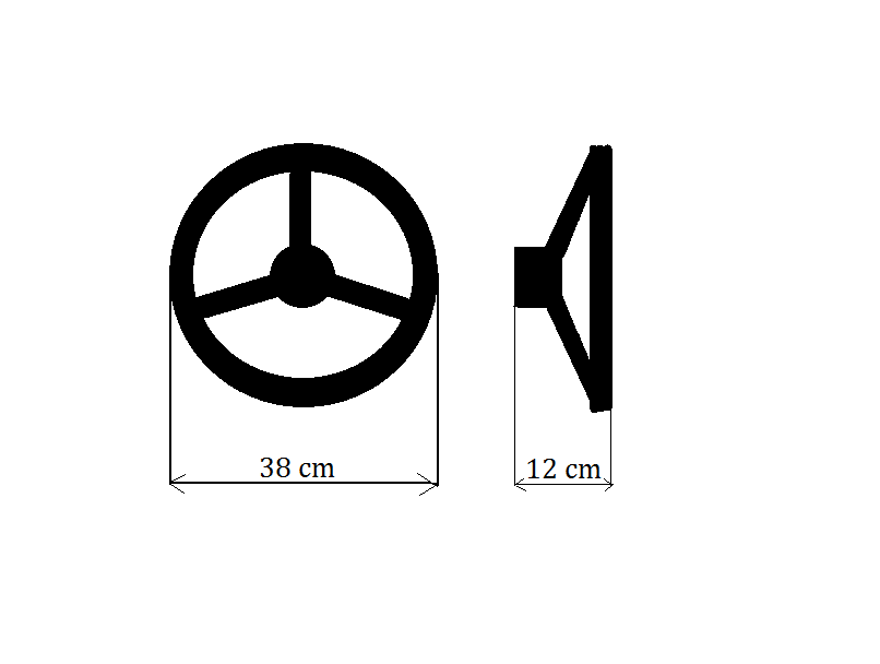 volant L1-15 Multicar M24 /M25 / M26 zvýšený, vyrobeno v ČR - 3