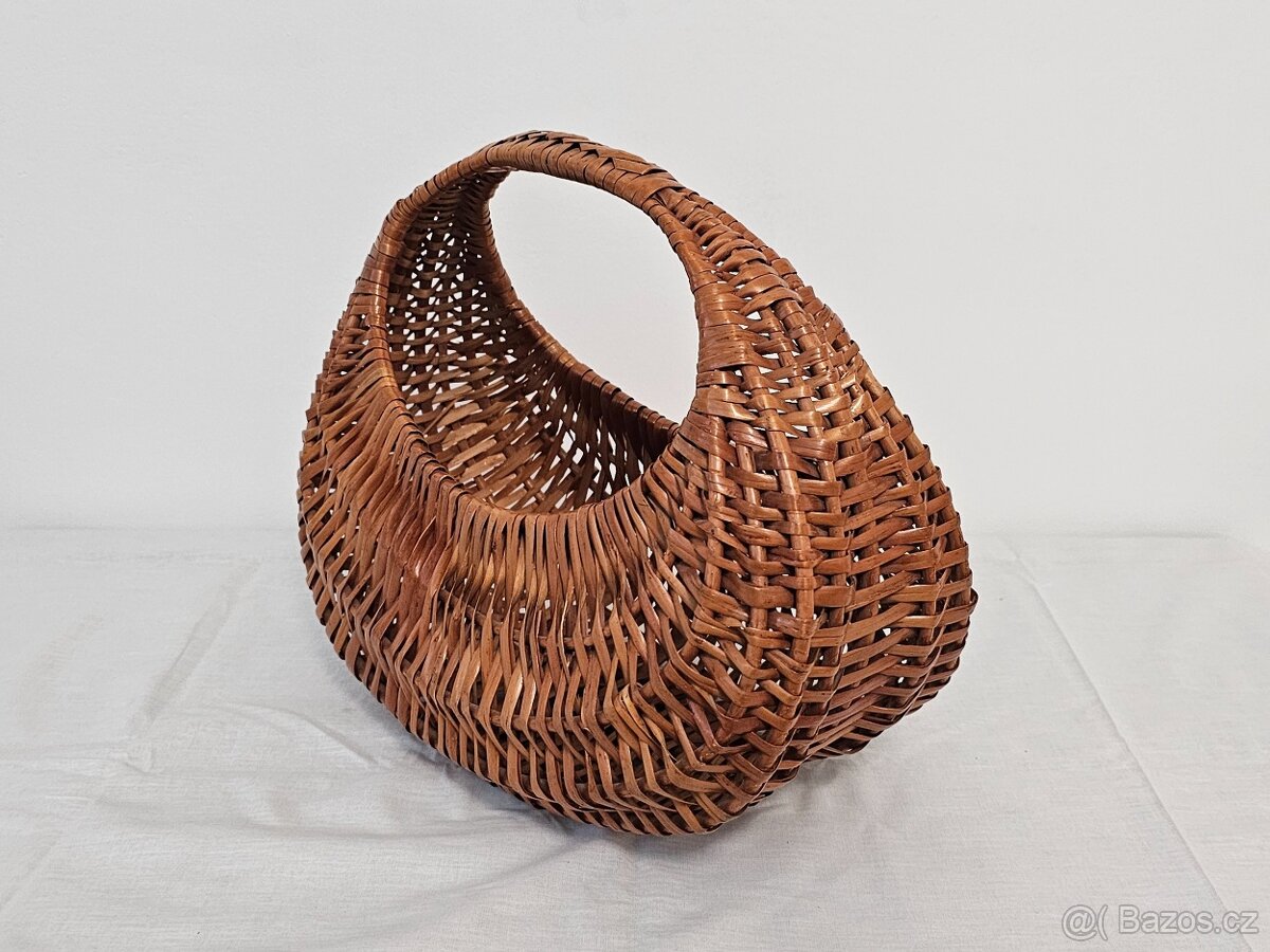 Proutěný retro košík - 3