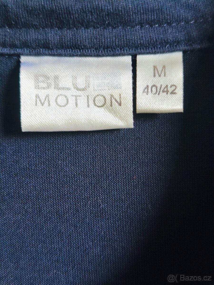 Tmavě modré bavlněné tričko Blue Motion (M) - 3