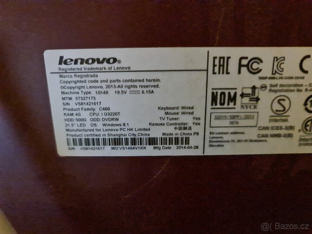 Lenovo C460 AIO 21.5" - 3