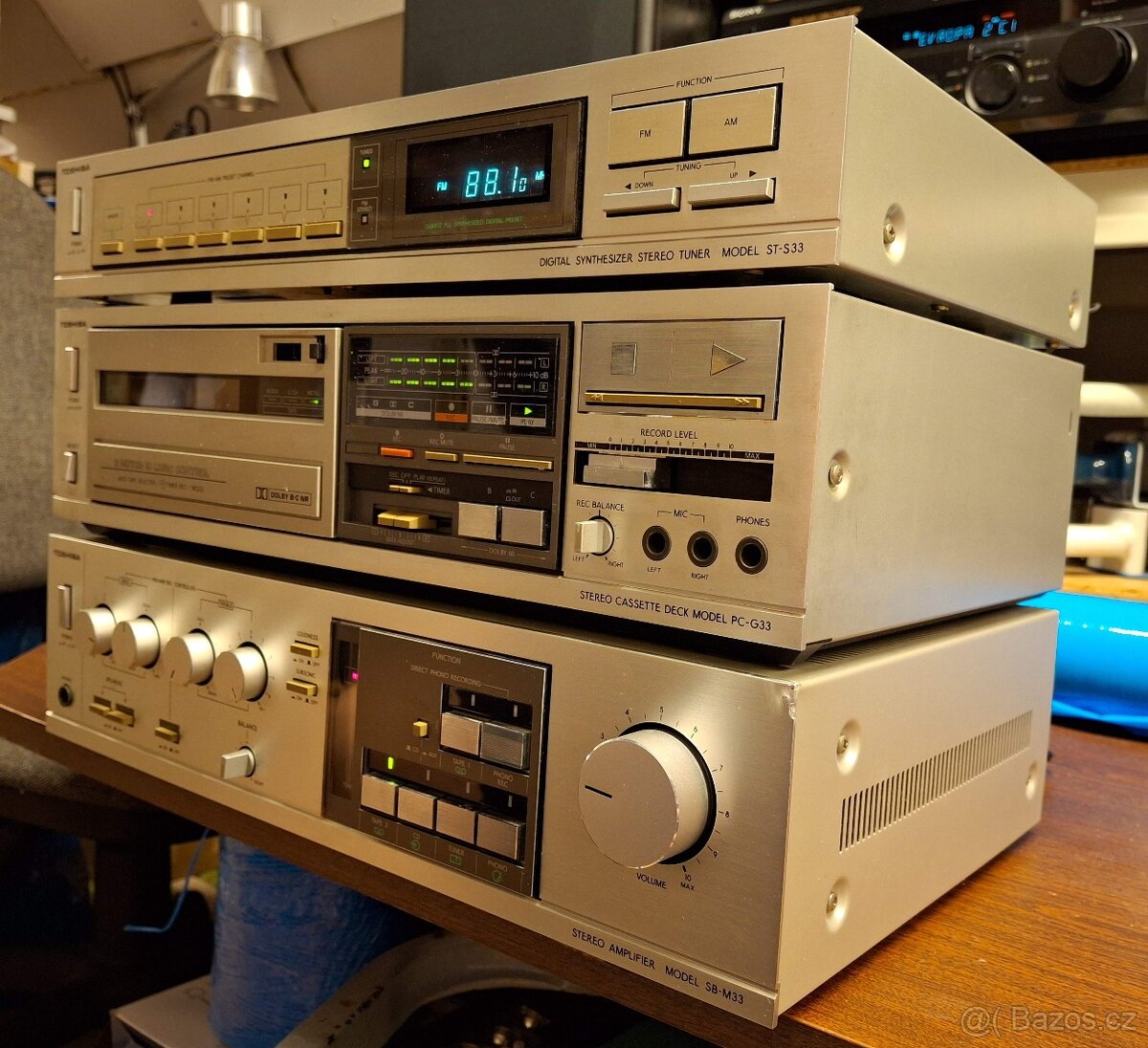 Toshiba Hifi sestava komponenty kazeta FM zesilovač - 3