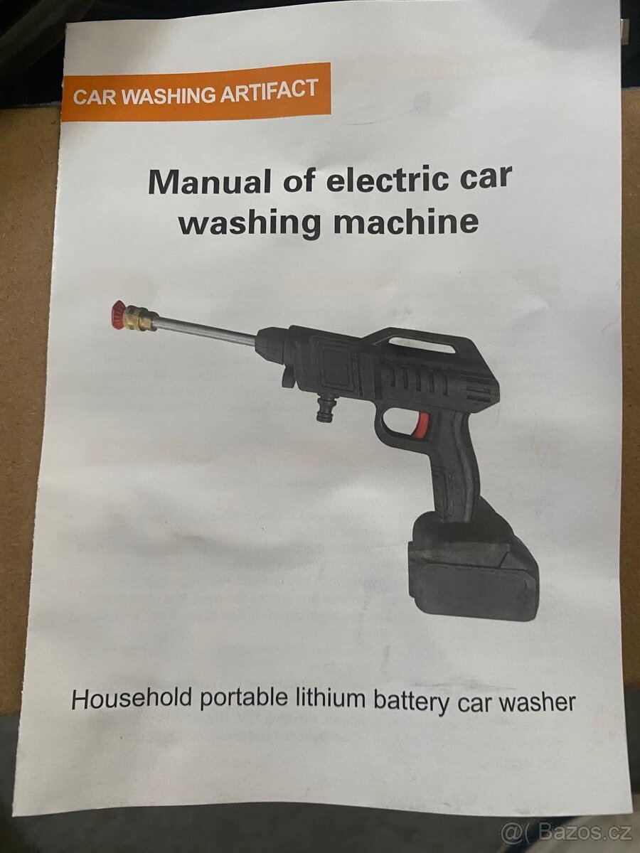 Nová Akumulátorová Tlaková myčka. - 3