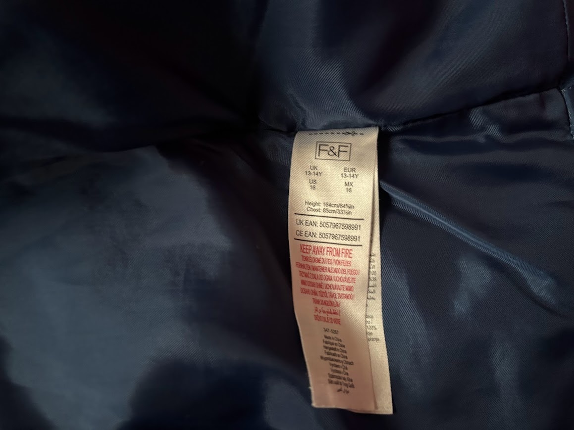 Dívčí zimní bunda F&F vel 146/152 - 3
