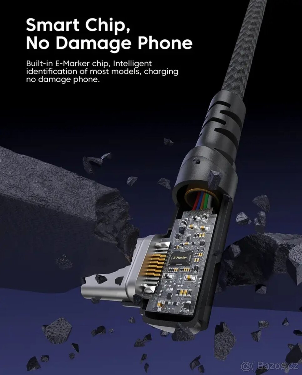 USB-C/USB-C kabel s 100W nabíjením a přenosem dat - 3