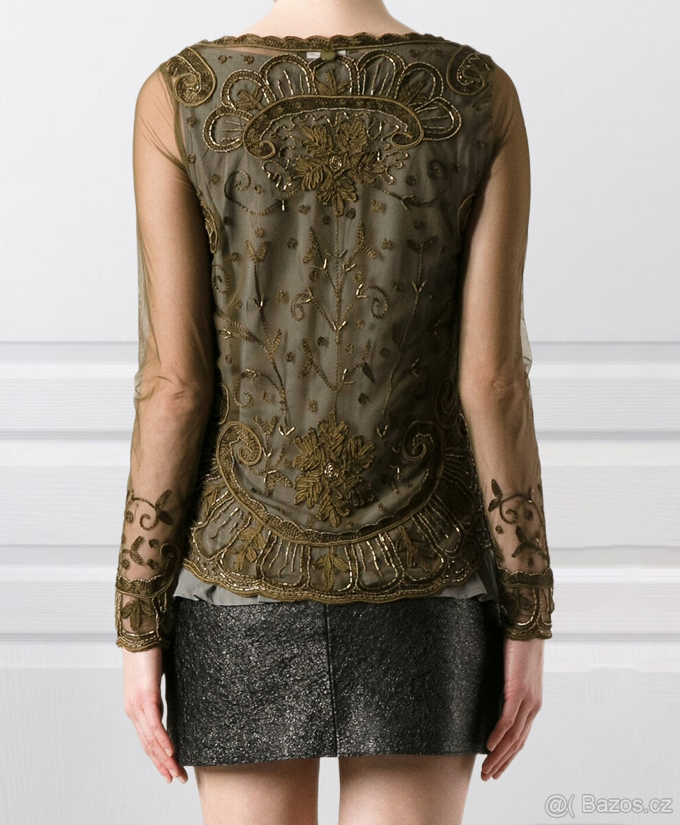 Luxusní vyšívaný top 3v1 S / 36 / 8·Nový ·Twin Set - 3