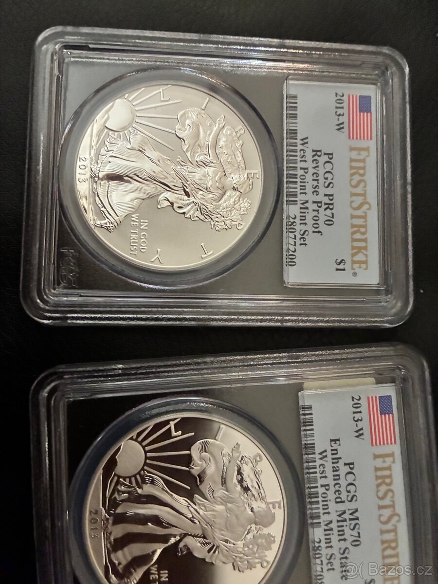 2013 usa. Stribrne orly. 2 kusy par - 3