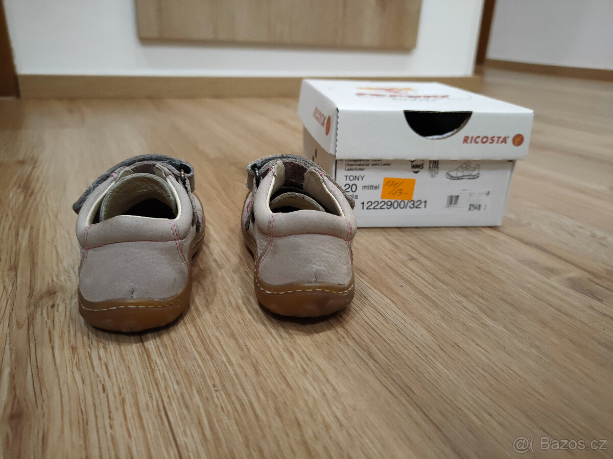 Celoroční dětské kožené dětské boty Ricosta Pepino vel 20 - 3