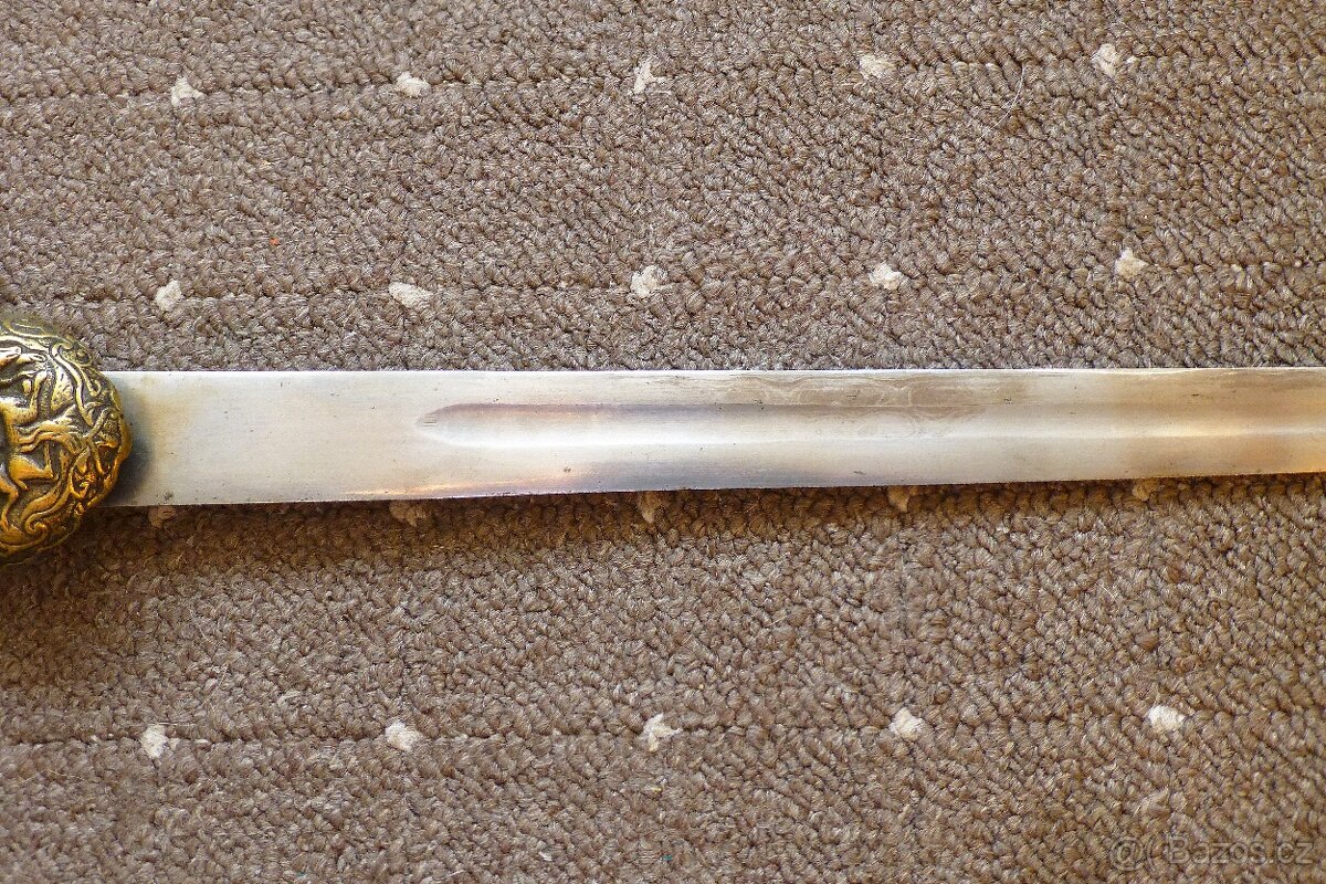 Starožitný lovecký / myslivecký tesák - 3