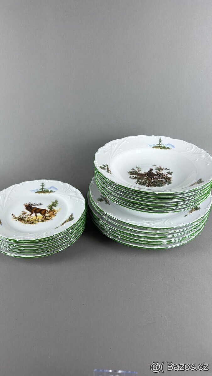 Talířová souprava,NOVÁ, sada talířů, Moritz Zdekauer - 3