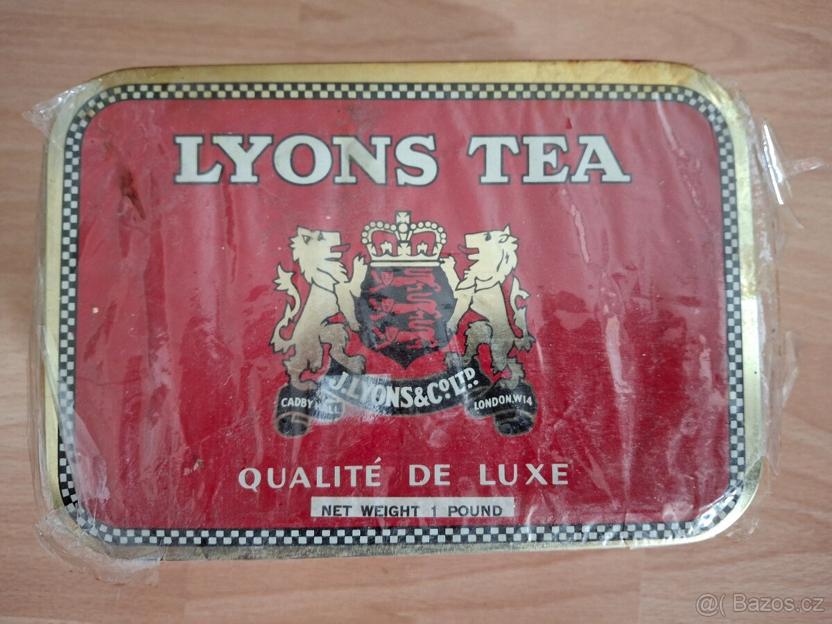 asi 50 let stará retro krabice čaje Lyons Tea - 3