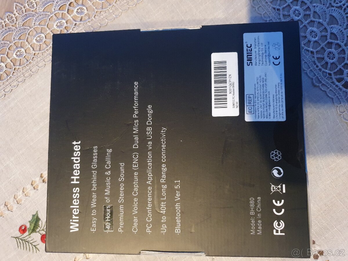 Bezdrátová sluchátka s mikrofonem Sunitec - 3