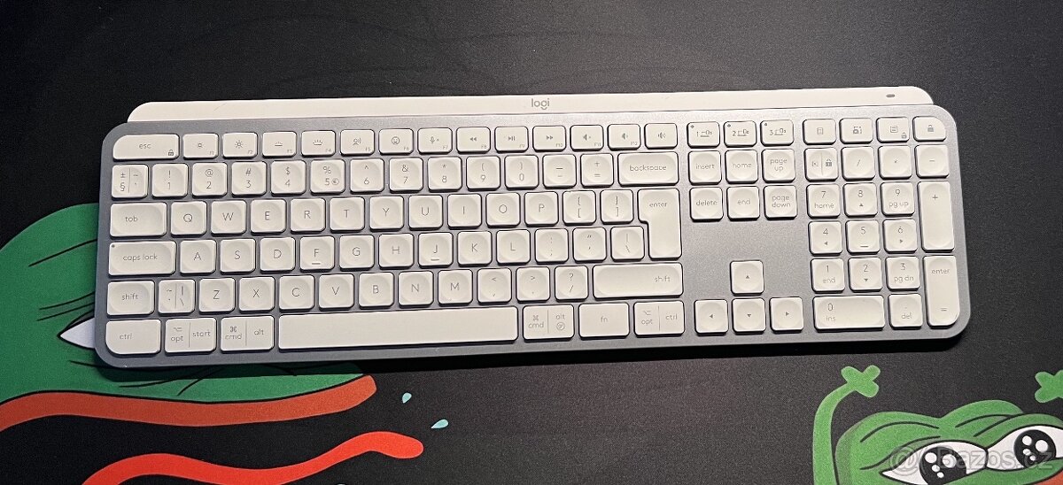 Predám klávesnicu Logitech MX Keys S Mac, biela, ENG-intl. - 3