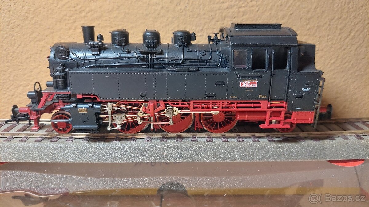 H0 Fleischmann Parní lokomotiva ČSD 365.4 s obalem - 3