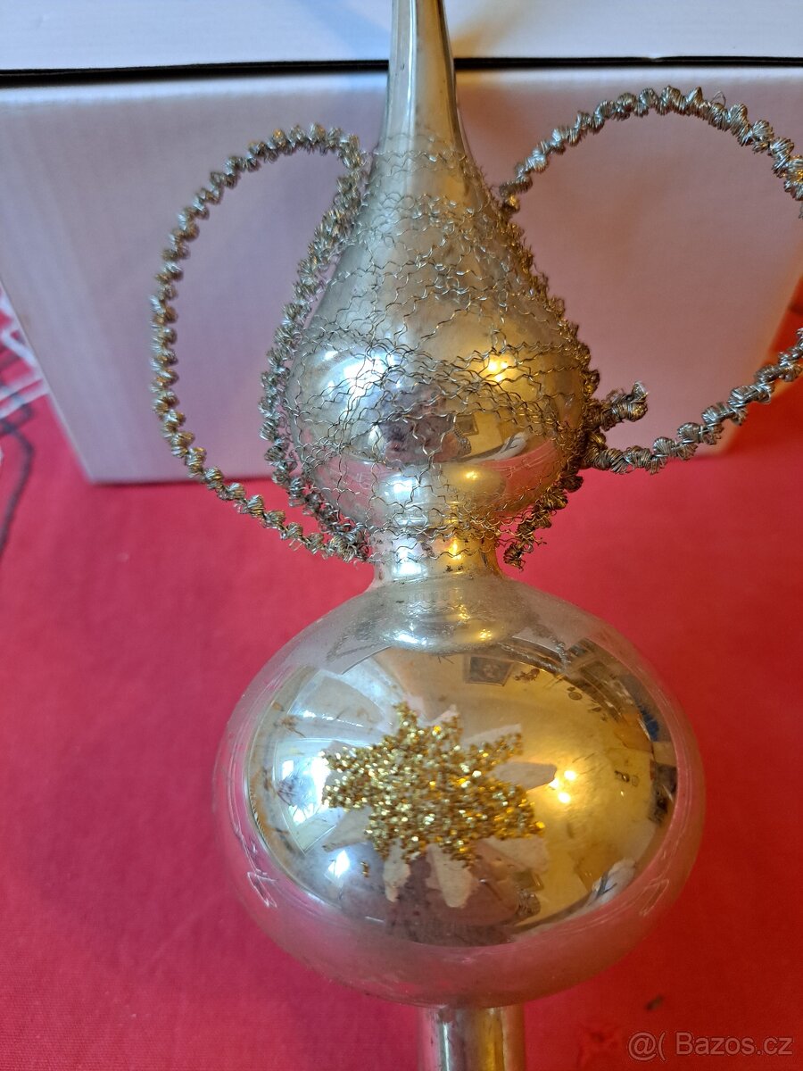 Starožitná špice na vánoční stromek - 3