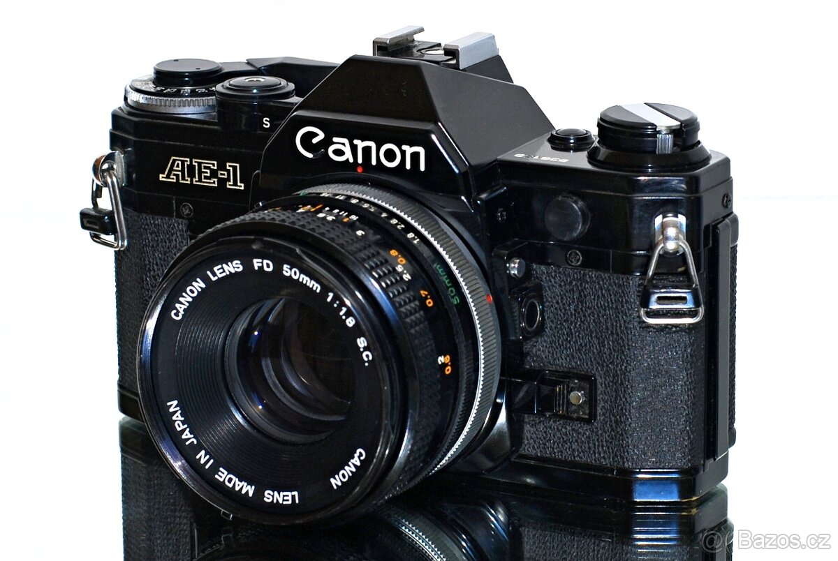 Canon AE-1 Black + FD 1,8/50mm S.C. TOP STAV - 3